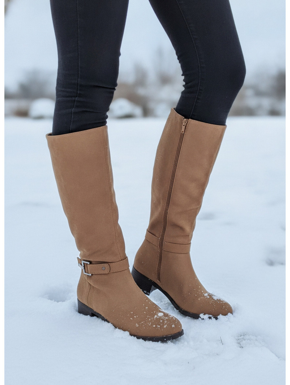 Nautica Minetta Tan Ladies Casual Knee-High Boots Size 8